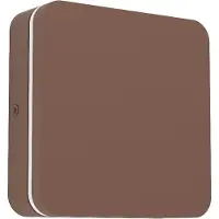 Eglo Applique LED Pedersano 8W carrée marron