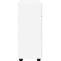 vidaXL Buffet avec tiroir Blanc 88,5 x 30,5 x 73 cm Bois d'ingénierie