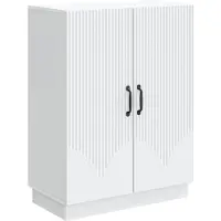 vidaXL Buffet blanc 66 x 34,5 x 87 cm en aggloméré