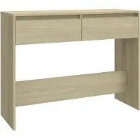 vidaXL Table console chêne sonoma 100x35x76,5 cm bois d'ingénierie