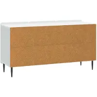 vidaXL Meuble TV Blanc 99 x 34,5 x 52 cm en aggloméré