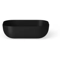 Looox sink collection vasque à poser rectangulaire 45x32,5cm noir mat WWK4532MZ