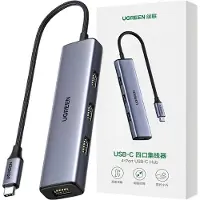 UGREEN Splitter Hub Usb Type C - 4X Usb 3.2 Gen 1 Silver (Cm473 20841)