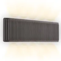 Briloner Lampe murale sans fil 28,5 x 9 x 4,5 cm rectangulaire 1,5 W, 250 lm 2700 K blanc chaud intensité variable anthracite - Applique murale pour salon chambre couloir