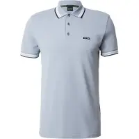BOSS Paddy 10241663 Green Short Sleeve Polo Gris S Homme