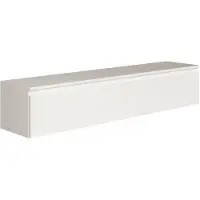 Selsey Bemmi - Meuble TV suspendu, blanc, 150 cm