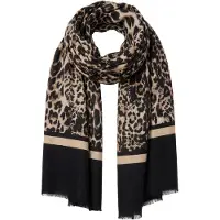 Faina Écharpe beige / noir