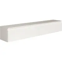 Selsey Bemmi - Meuble TV suspendu, blanc, 175 cm