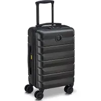 Delsey Air Armour 55 cm Expandable suitcase, black, Valise, Noir