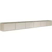 Selsey Framme - Buffet TV suspendu à six volets 300 cm, gris cachemire