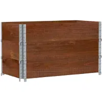 vidaXL Jardinière marron 100x50 cm bois massif de pin