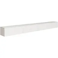 Selsey Bemmi - Tableau TV suspendu à quatre volets 300 cm, Blanc