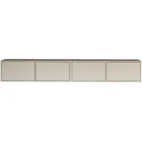 Selsey Framme - Buffet TV suspendu à quatre volets 200 cm, gris cachemire