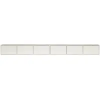 Selsey Framme - Buffet TV suspendu à six volets 300 cm, Blanc
