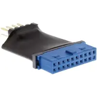 InLine Adaptateur USB 3.0 vers 2.0 interne, USB 3.0 19pin vers USB 2.0 prise poteau