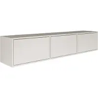 Selsey Framme - Tableau TV suspendu à trois volets, blanc, 150 cm