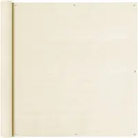 vidaXL Écran De Balcon Crème 120x400 Cm Pehd