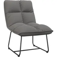 vidaXL Chaise de relaxation avec structure métallique gris clair velours