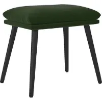 vidaXL Repose-Pied Vert Foncé 45x29,5x39 Cm Velours