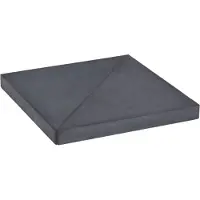 vidaXL Plaque de poids de parasol Noir Granite Carré 15 kg