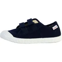 Victoria Baskets basses enfant BLUCHER LONA DOS VELCROS filles - Bleu - 24