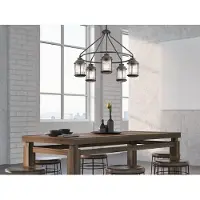 Kichler Lampe suspendue d'extérieur Zinc vieilli E27 60W Ashland Bay