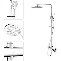 Keuco Ensemble de robinetterie thermostatique de douche , complet avec pomme de douche, chromé, 1 pièce.