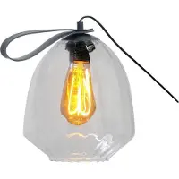 Masterlight Lampe de table Porto Transportez avec le verre transparent Nicolette
