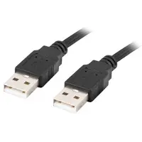 Lanberg CA-USBA-20CU-0010-BK Câble USB 1 m USB 2.0 Noir (CA-USBA-20CU-0010-BK)