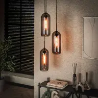 Lyora Lampe pendante de table basse Smoke Ø 35 cm