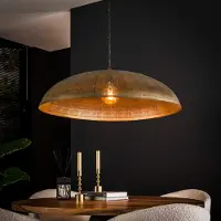 Lyora Lampe suspendue en treillis métallique Cosmic Ø 92cm - bronze cuivré