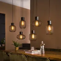 Lyora Suspension filaire 5L Mix E27 - noir