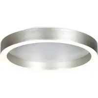 Steinhauer Lampe de plafond à design Ringlux Métal brossé Ø 30cm