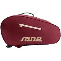 Sane Padel Pro Leather Padel Racket Bag Rouge