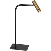 Steinhauer Lampe de table Lumo noir avec or