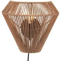 Anne Light & Home Anne Lighting - applique murale - Maze - naturel - coton - lampe de lit - E27 - 4399CR