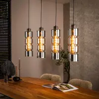 Lyora Lampe suspendue cylindrique Cylinder 4 feux - Ø 12cm