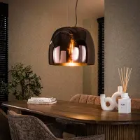Lyora Lampe suspendue en verre Drift Ø 48cm - verre cuivré