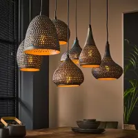 Lyora Lampe suspendue à trou Punch 7x E27