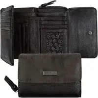 Tom Tailor Porte-monnaies 'Elin' gris / gris foncé