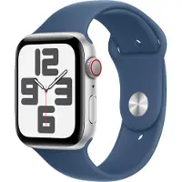 Apple Watch SE 2024 4G 44 mm Argent Bracelet Sport M/L