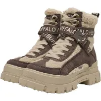 Buffalo Bottines à lacets 'Aspha Com1' beige / marron