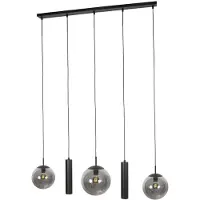 Steinhauer Lampe pendante de conception Bollique Noir à 5 lumières
