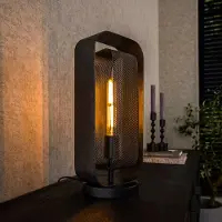 Lyora Lampe de table en maille métallique Mesh 41 cm de haut