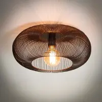 Lyora Lampe de plafond en fil de fer Copper Ø 43cm - nickel noir