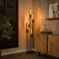 Lyora Lampe sur pied 5L Tube noir - E27