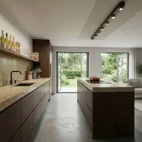 Lyora Spot de surface à 7 lumières Bar Marron de Sienna