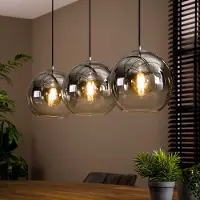 Lyora Suspension de 3L Bubble avec du verre argenté qui s’estompe.