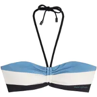 Marc O'Polo Hauts de bikini ' Summer Stripes ' bleu / bleu clair / blanc