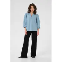 Kaffe Chemisier 'KAEnya' opal / bleu-gris / bleu clair